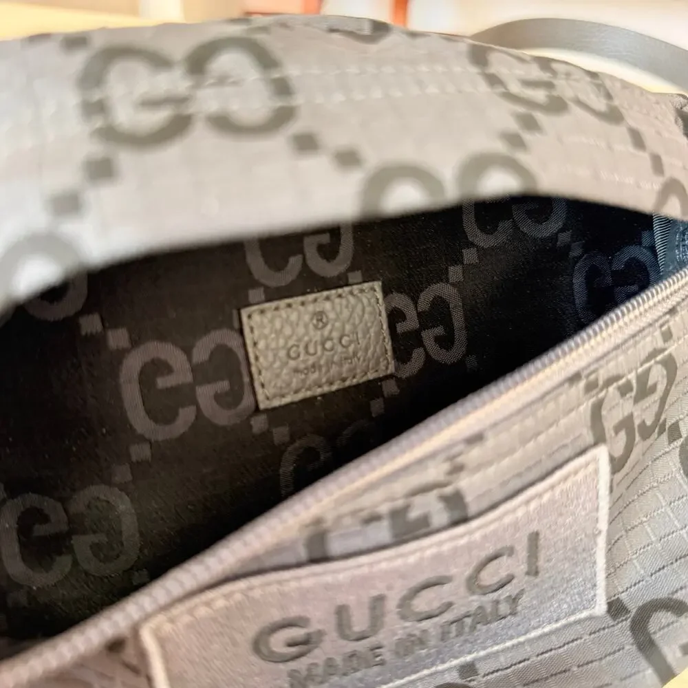 Gucci GG Nylon Ripstop Belt Bag Grey - Picture 5 of 12